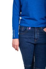 Camiseta Térmica Merino Rex Mujer Azul Eléctrico Personalizada