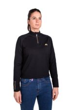 Camiseta Térmica Merino Rex Mujer Negro Personalizada