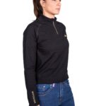 Camiseta Térmica Merino Rex Mujer Negro Personalizada