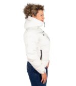 Chaqueta Térmica de Plumas Wendigo Mujer Blanco, Vista Lateral