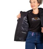 Chaqueta Térmica de Plumas Wendigo Mujer Negro, detalle Interior del Bolsillo