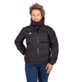 Chaqueta Térmica de Plumas Wendigo Mujer Negro, Vista Frontal
