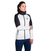 Forro Polar Veletta Mujer Blanco, Vista Frontal Tres Cuartos