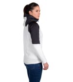 Forro Polar Veletta Mujer Blanco, Vista Lateral Trasera