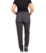 Pantalón Lavaredo Mujer Negro y Rojo, Vista Trasera