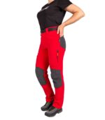 Pantalón Lavaredo Mujer Rojo, Vista Frontal 3/4