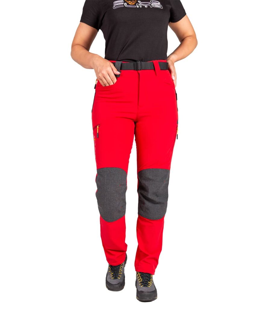 Pantalón Lavaredo Mujer Rojo, Vista Frontal