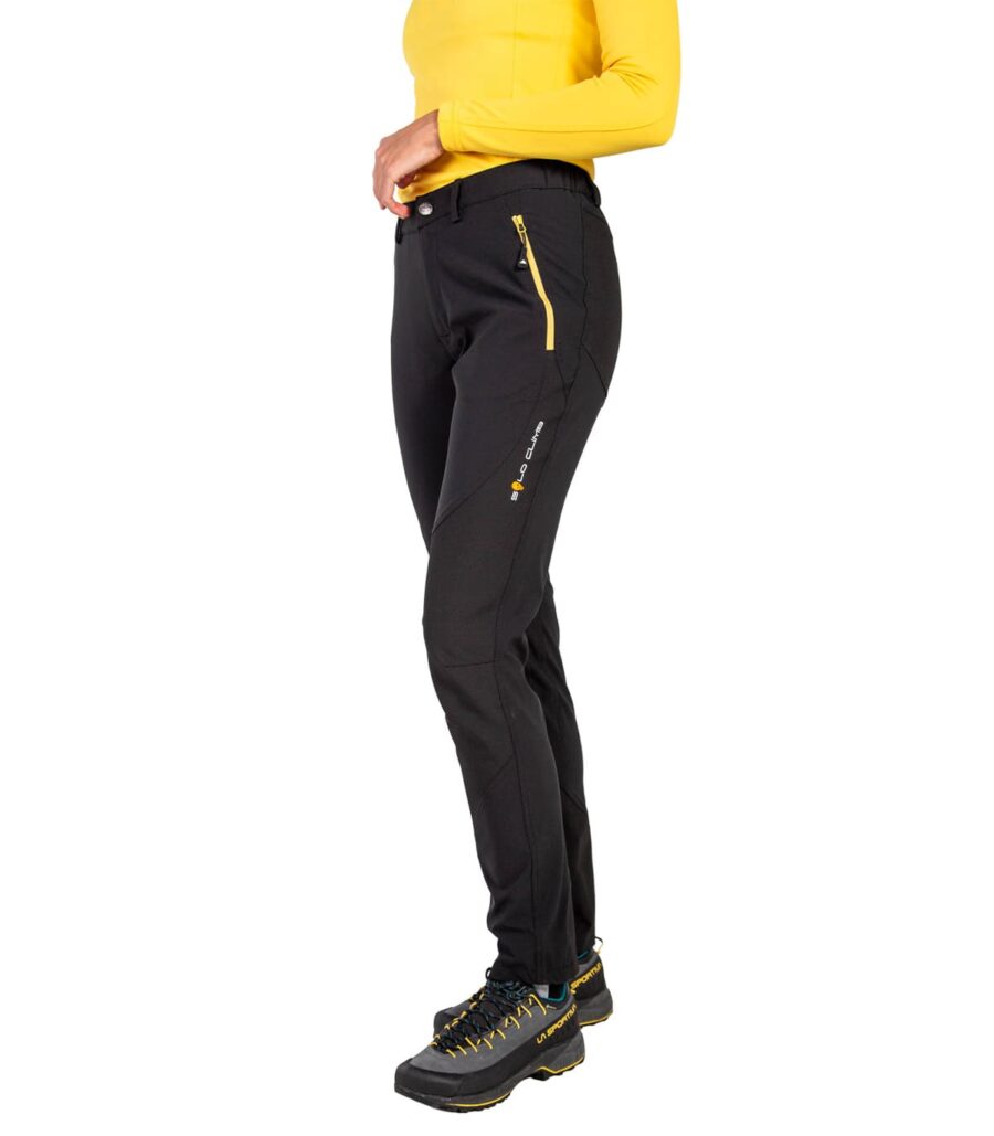 Pantalón Badille Mujer Negro, Vista Lateral de Perfil