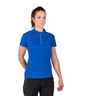 Camiseta transpirable Dry Machine de mujer en color azul, vista frontal