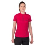 Camiseta transpirable Dry Machine de mujer en color burdeos, vista frontal
