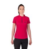 Camiseta transpirable Dry Machine de mujer en color burdeos, vista frontal