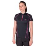 Camiseta transpirable Dry Machine de mujer en color negro, vista frontal