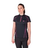 Camiseta transpirable Dry Machine de mujer en color negro, vista frontal