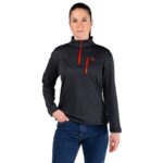Forro polar Raptor Black mujer Color rojo, vista frontal