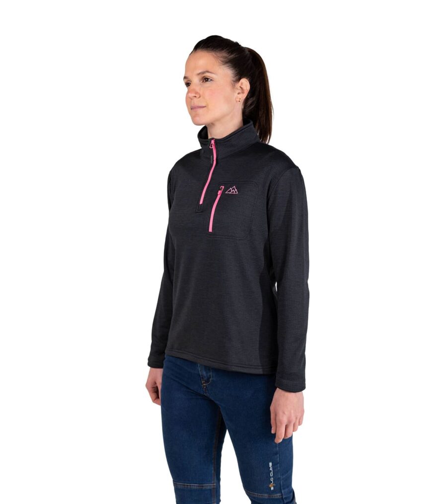 Forro polar Raptor Black mujer Color rosa, vista ladeada