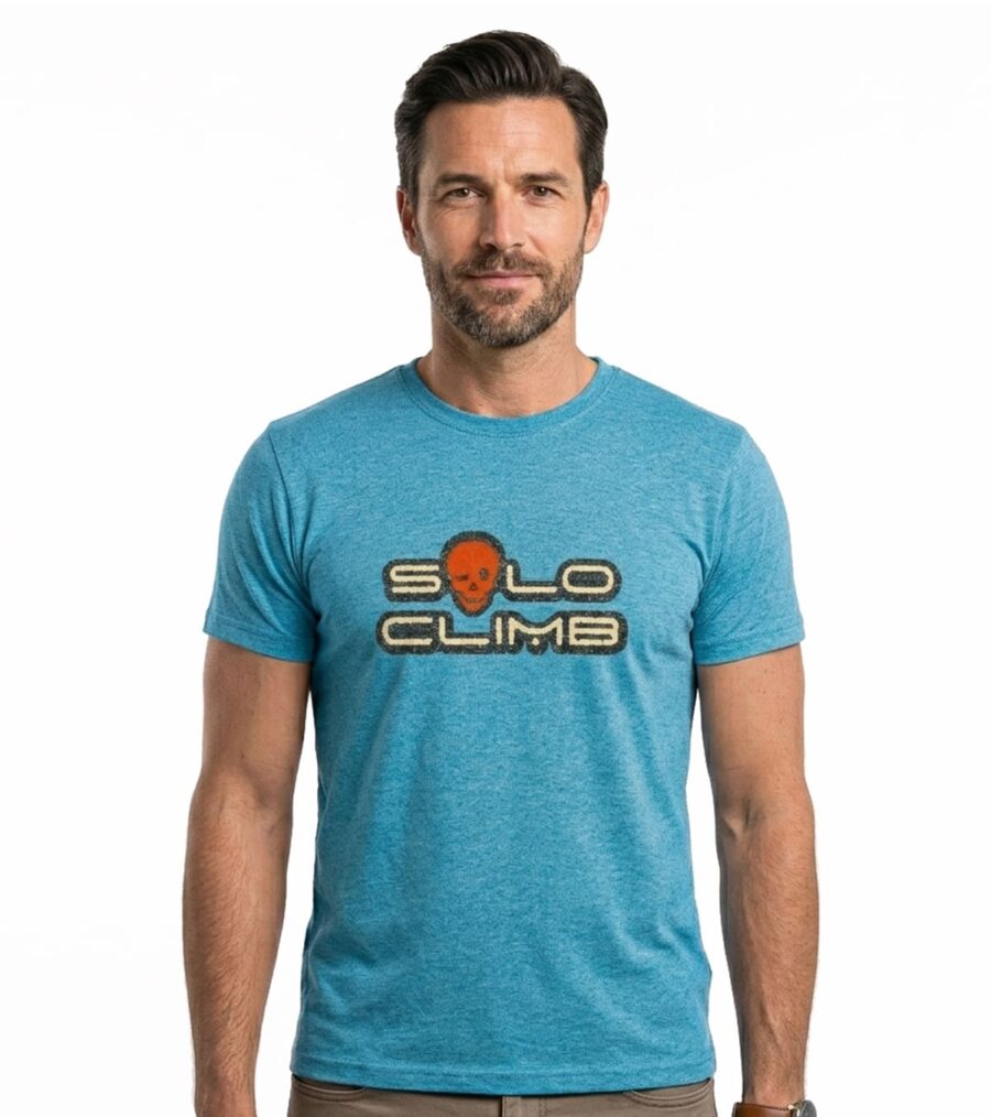 Camiseta de algodón SOLO CLIMB logo calavera - Imagen 5