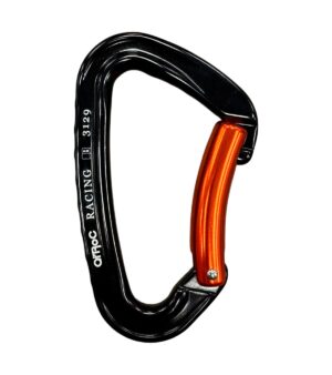Mosquetón Racing de Qi’Roc Curvo para Paso de Cuerda – Sistema Keylock