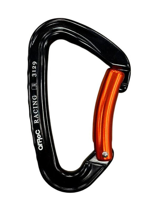 Mosquetón Racing de Qi’Roc Curvo para Paso de Cuerda – Sistema Keylock