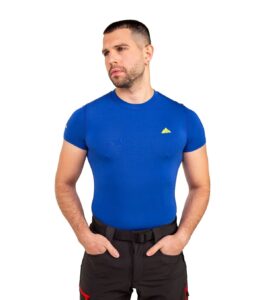 Camiseta Térmica Skin Fresh Azul Eléctrico, modelo 2 Imagen 2