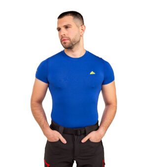Camiseta Térmica Skin Fresh Azul Eléctrico, modelo 2 Imagen 2
