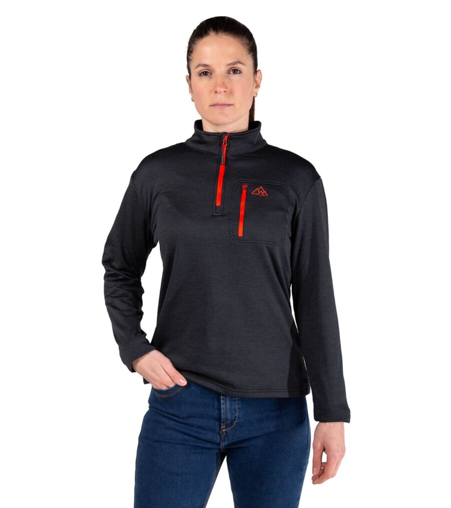 Forro Polar de Montaña Transpirable Raptor Black Mujer - Imagen 11