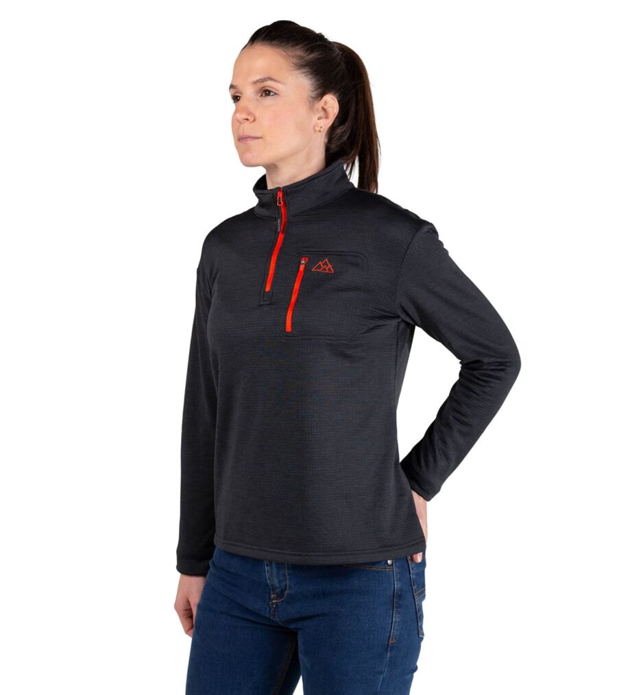 Forro Polar de Montaña Transpirable Raptor Black Mujer - Imagen 10