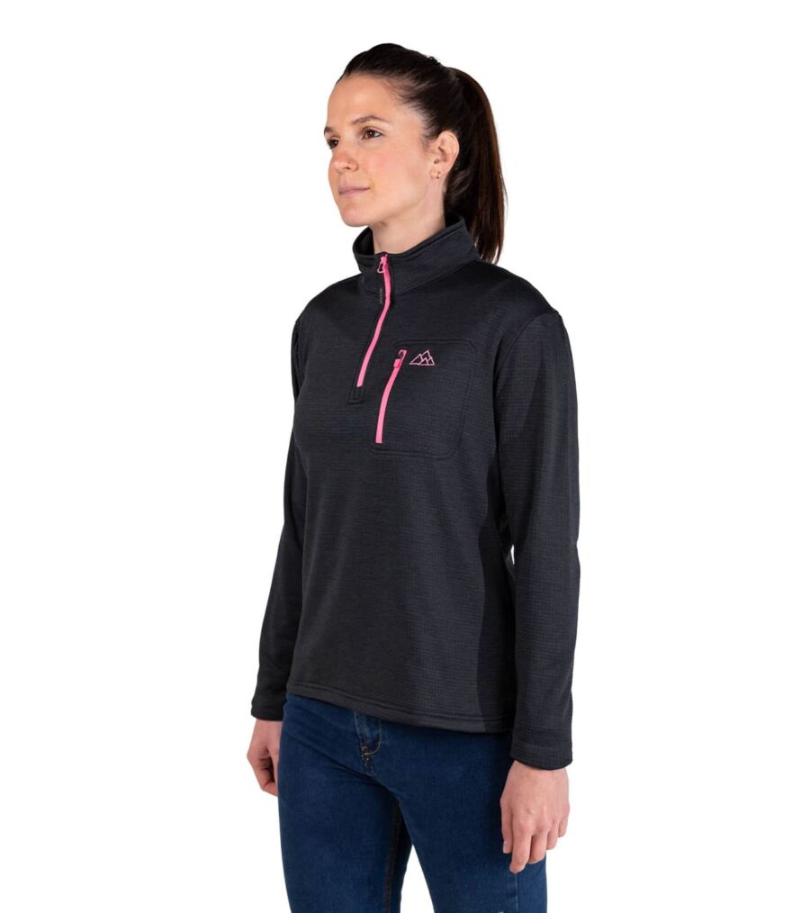 Forro Polar de Montaña Transpirable Raptor Black Mujer - Imagen 8