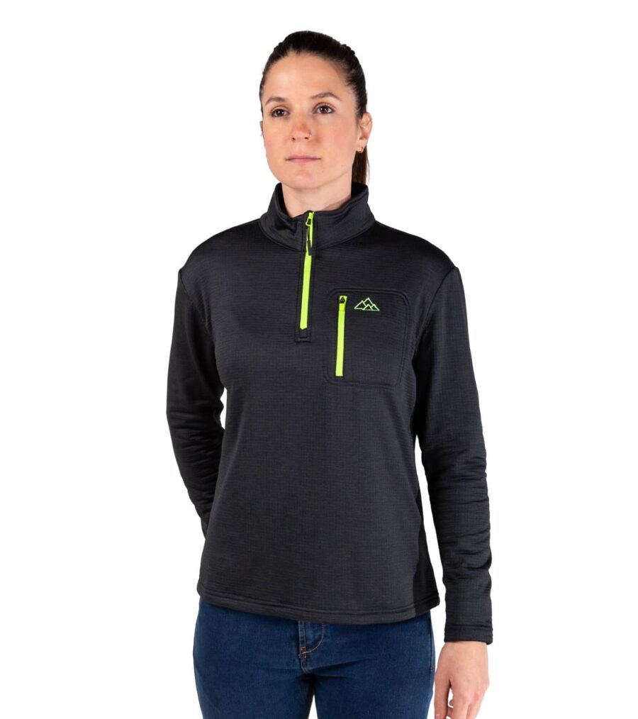 Forro Polar de Montaña Transpirable Raptor Black Mujer - Imagen 5