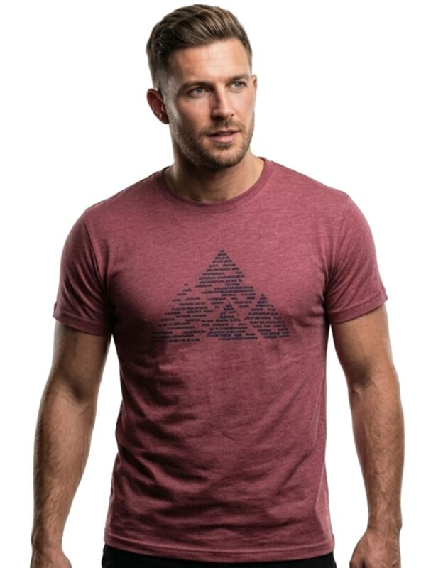 CAMISETA DE ALGODÓN ROJA MONCAYO HOMBRE FRONTAL