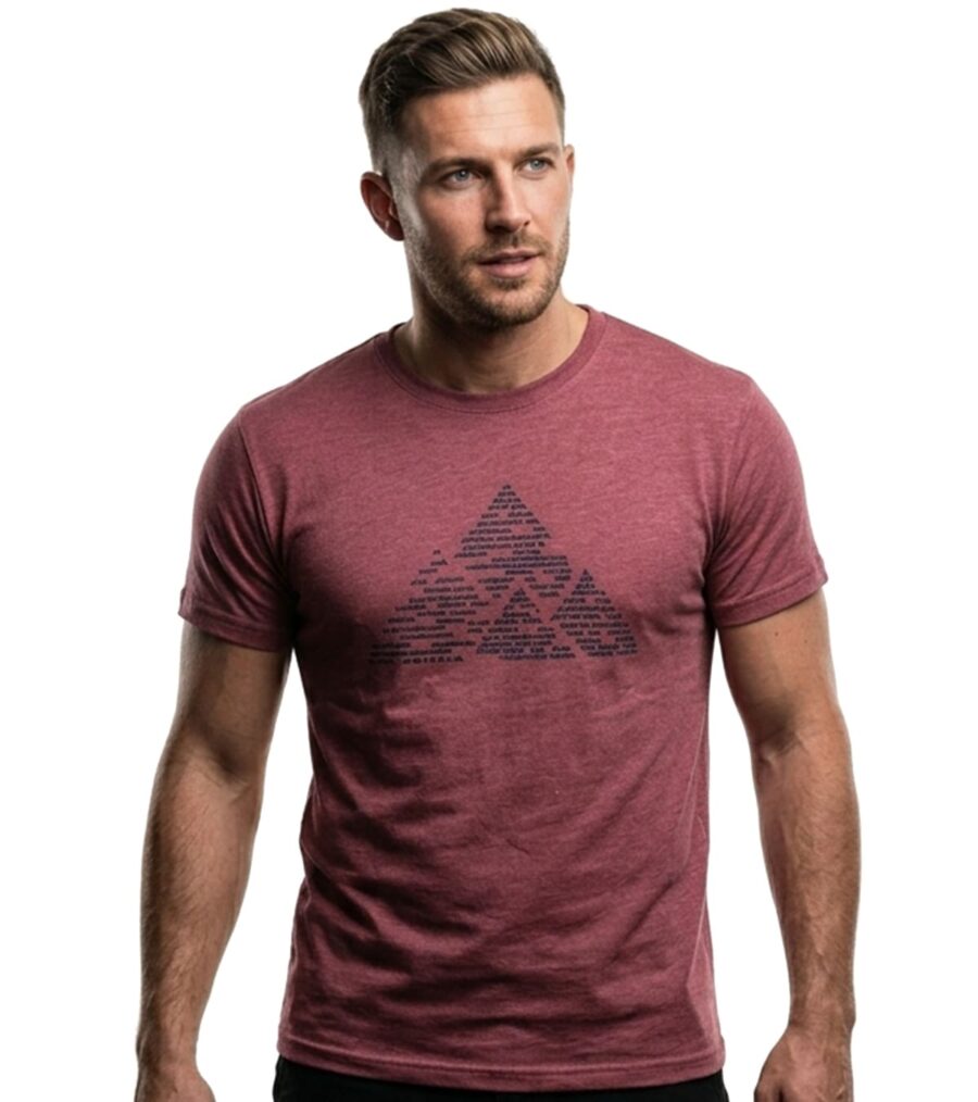 CAMISETA DE ALGODÓN ROJA MONCAYO HOMBRE FRONTAL