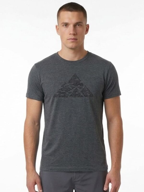 CAMISETA DE ALGODÓN GRIS MONCAYO HOMBRE FRONTAL