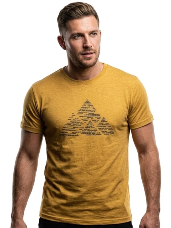 CAMISETA DE ALGODÓN AMARILLO MONCAYO HOMBRE FRONTAL