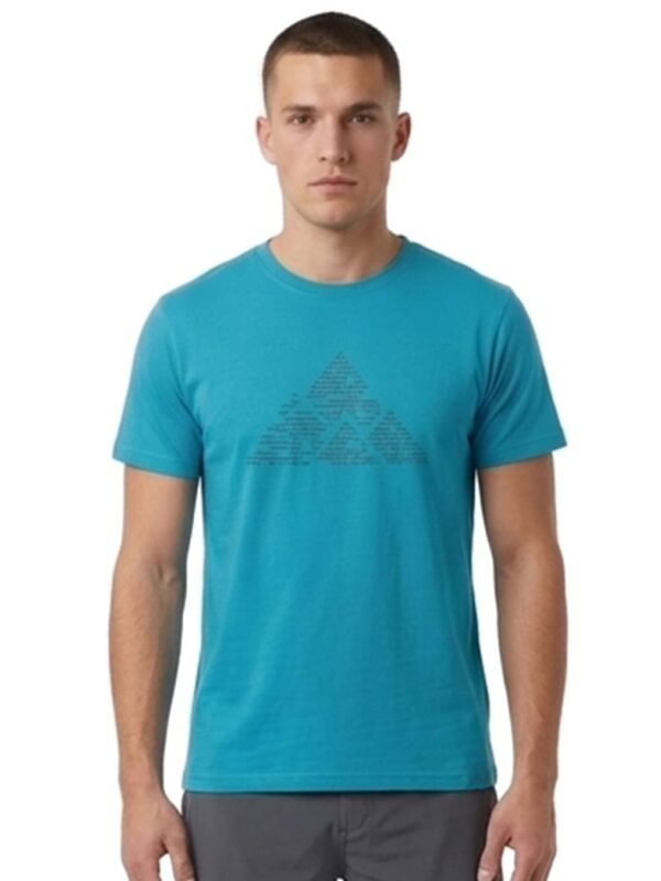 CAMISETA DE ALGODÓN AZUL MONCAYO HOMBRE FRONTAL