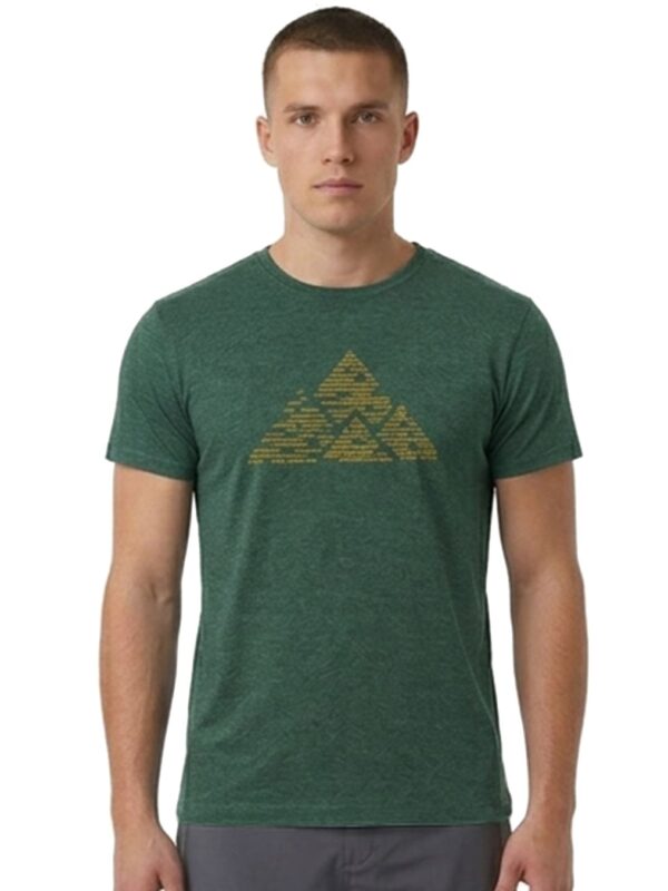 CAMISETA DE ALGODÓN VERDE MONCAYO HOMBRE FRONTAL