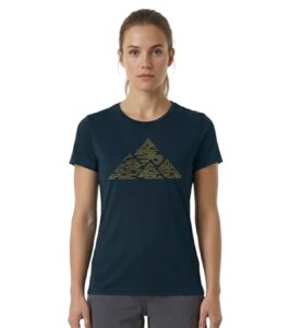 CAMISETA DE ALGODÓN MARINO MONCAYO MUJER FRONTAL