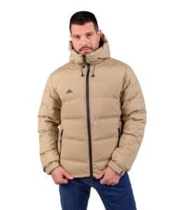 chaqueta unisex de montana wendigo beige hombre vista frontal